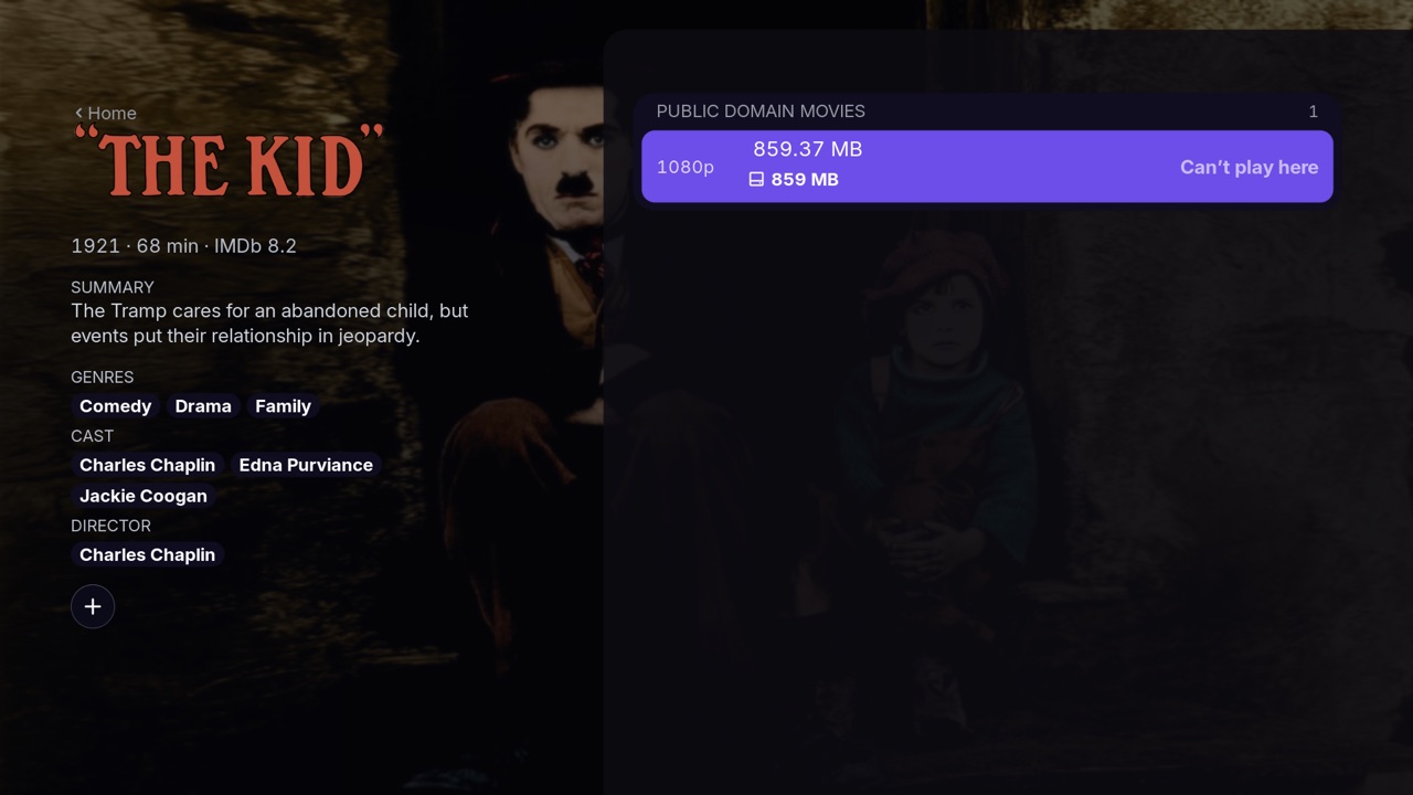 A movie's page
